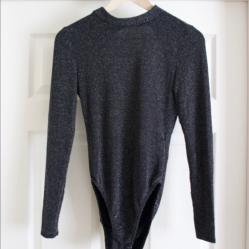 Shimmery black H&M body suit
